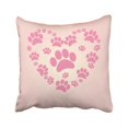thumbnail image 1 of Funda de almohada ABPHQTO Perro corazón huellas de animales 45x45 cm, 1 of 2