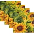 thumbnail image 5 of GZHJMY Sunflower Cloth Napkins Set of 4,Reusable Washable Polyester Dinner Table Napkins for Kitchen,Dining,Restaurant,Party Decoration, 5 of 7