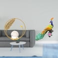 thumbnail image 2 of Estatua de bola de cristal,Estatuas de bolas de cristal para decoración del hogar,escritorio,interior,Escultura de bola de cristal,figura decorativa de hierro,Estatua de pavo real,Estatua de, 2 of 8