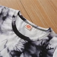 thumbnail image 3 of Uxgjfwu Toddler Boy Summer Outfits Tie-dye Print Short Sleeve Shorts Set Summer Clothes Sizes 1T-7T,Gray, 3 of 9