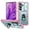 Green/Pink, variant on for Samsung S25 FE Case,With Slide Camera Cover,Metal Kickstand Holder Heavy Duty Shockproof Phone Cover For Galaxy S25 FE 6.7"(Green/Pink)