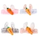 thumbnail image 1 of Diademas de orejas de conejo de 4 piezas, diadema de lana de coral elástica encantadora para lavar la cara, 1 of 5