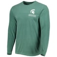 thumbnail image 2 of Men's Green Michigan State Spartans Circle Campus Scene Long Sleeve T-Shirt, 2 of 3