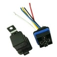 12V 40A 5 Pin Waterproof Relay Socket Base Holder with Wire Auto