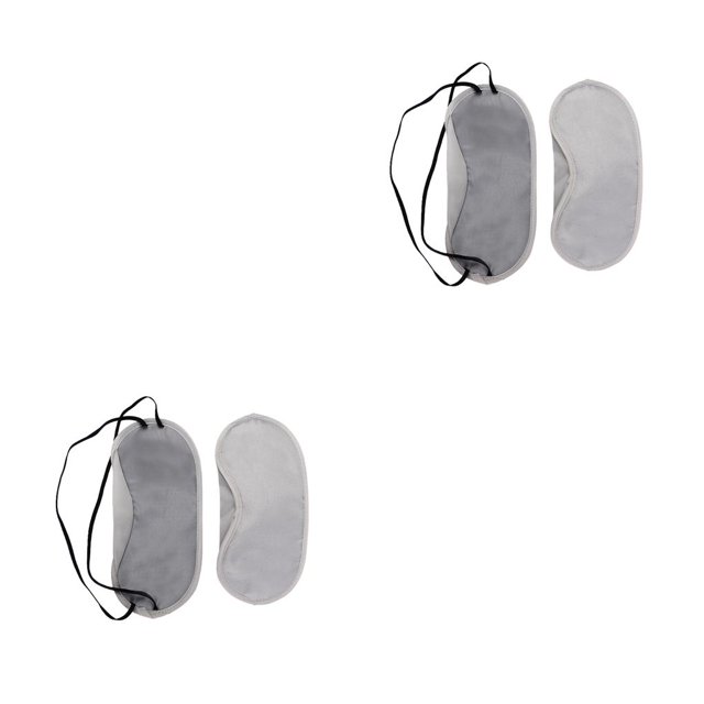 Jumpingount Cubierta para los ojos Cómoda Poliéster Venda para los ojos creativa Multifuncional Práctico Cubiertas para dormir para los ojos al aire libre 2piezas gris claro Jumpingount CBP332128