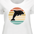 thumbnail image 4 of Inktastic Dolphin Cute Beach and Vacation Women's Plus Size T-Shirt, 4 of 5