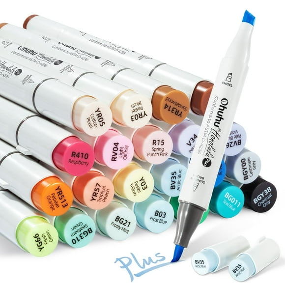 Set de Marcadores Artísticos Ohuhu Honolulu Plus de 24 Colores para Artistas
