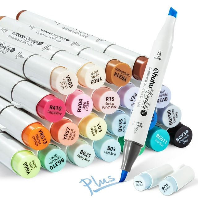 Set de Marcadores Artísticos Ohuhu Honolulu Plus de 24 Colores para Artistas