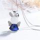 thumbnail image 3 of Collar colgante de cristal Hugo Aleación y Cristal Joyería de Moda para Mujer Azul, 3 of 10