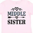 thumbnail image 4 of Inktastic Middle Sister Announcement Girls Toddler T-Shirt, 4 of 5