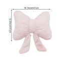 thumbnail image 7 of Pink Bow Pillow, Plush Bowknot Cushion, Soft Bedside Throw Pillow Bow Back Support Cushion for Car Sofa Couch Bedroom Decor, 7 of 7