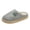 Light Gray, variant on Women's House Slippers Felt Wool Upper Closed Toe Indoor Bedroom Shoes with Warm Fleece Lining, Green Leaf Embroidered Soft Cushioned Anti-Slip Sole Slip On Home Slippers Ladies Light Gray