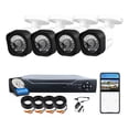 thumbnail image 1 of QIGO Kit 4 Cámaras de seguridad QG-77-K500G con resolución de 4ch 2MP visión nocturna incluida Color blanco Exterior Videovigilancia, 1 of 6