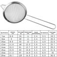 thumbnail image 3 of Electronicheart Fine Mesh Strainer for Kitchen Stainless Steel Tea Colander Long Handle Food Sifter Flour Sieve Baking Tool, 18cm, 3 of 8