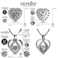 thumbnail image 2 of jewellery sets Necklace Heart Earrings 925 Silver Jewellery Dephini, 2 of 6
