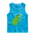 thumbnail image 1 of RXIRUCGD 2025 Vêtements d'Été pour Enfants Chemise de Base à Col Rond Sans Manches pour Garçons, 1 of 2