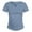 Blue, variant on Women's Polyester T-Shirts V Neck Short Sleeve Casual Comfy Base Tee Solid Color Tshirts Summer Clothes (XL, White)