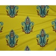 thumbnail image 4 of oneOone Polyester Lycra Medium Yellow Fabric Leaves & Paisley Block Fabric For Sewing Printed Craft Fabric By The Yard 56 Inch Wide, 4 of 4