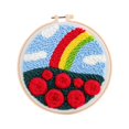 thumbnail image 2 of Abbracc Punch Needle Embroidery DIY Rug Punch Wool Pattern Beginner Rainbow, 2 of 9