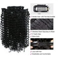 thumbnail image 2 of 12-26 inch Kinky Curly Clip in Hair Extension, Deep Wave 8Pcs Clip in Real Human Hair 120/240g Wavy Curly Brazilian Hairpieces for Women, 2 of 6