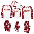 thumbnail image 1 of RXMEKW Ensemble de Pyjama à Manches Longues Imprimé Bonhomme de Neige pour Famille Assorti pour Femmes Hommes Enfants Rouge, 1 of 7