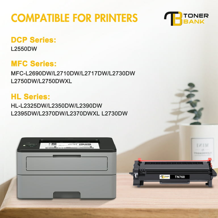 Compatible Black Toner Cartridge for use in Brother HL-L2350DW