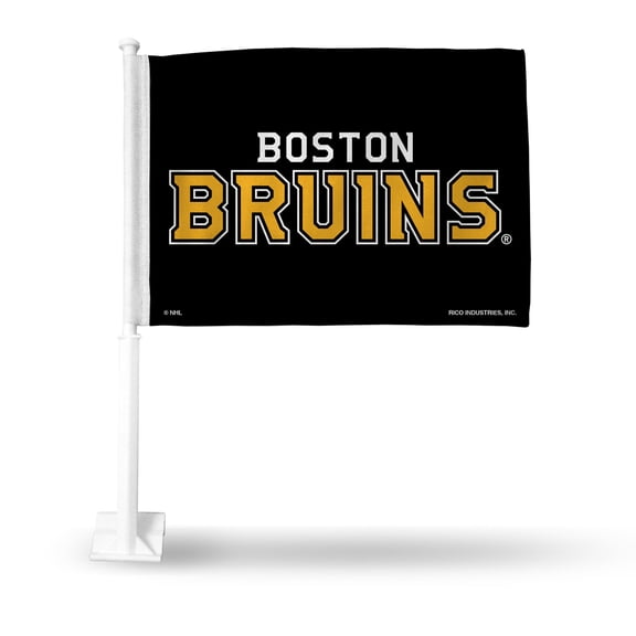 Boston Hockey Bruins 14x19 Double Sided Window Mount Car Flag
