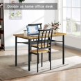 thumbnail image 5 of Dining Table Set for 4, Kitchen Table and Chairs for 4 with Wine Rack, Dining Room Table Set with 4 Chairs, Rectangular Kitchen Table Set for Small Space, Apartment, Rustic Brown, 5 of 7