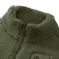 thumbnail image 3 of KAUOD Girls Fuzzy Mock Neck Vest Zip up Winter Fleece Sleeveless Coats Front Zipper Pockets Plush Outwear Vest Padded Warm, 3 of 6