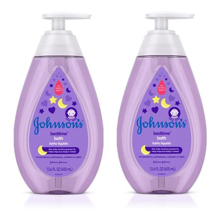 (2 pack) Johnson’s Bedtime Baby Bath with Soothing Aromas, 13.6 fl.