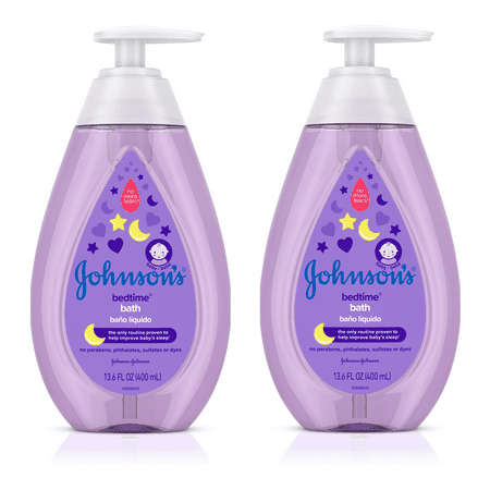 Aroma Bath Milk - (2 pack) Johnson’s Bedtime Baby Bath with Soothing Aromas, 13.6 fl. oz