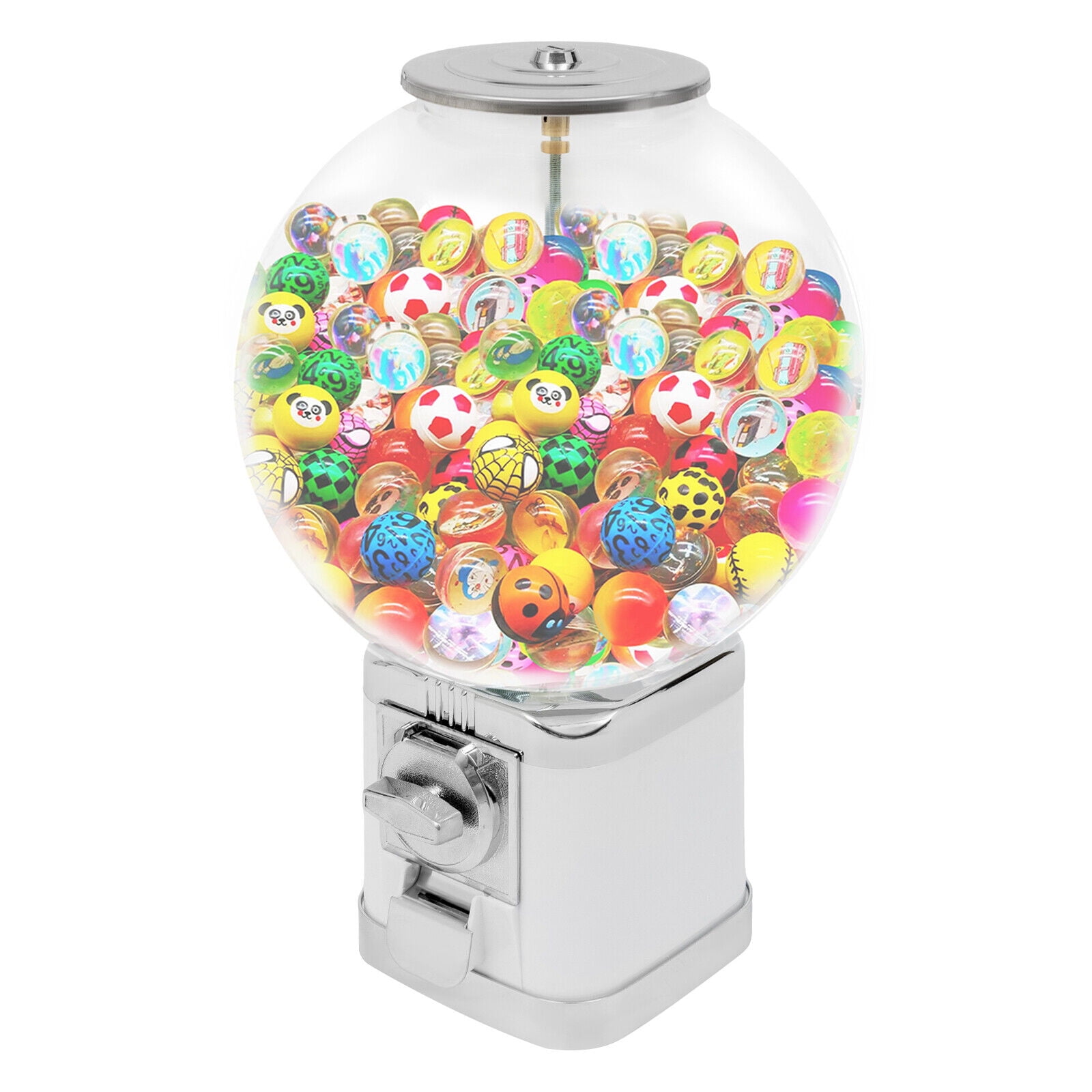 Candy Gumball Capsule Toy Vending Device 1.26in Ball Bulk Vending Machine w/key