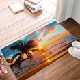 thumbnail image 2 of Sunset Door Mat 17x30 Inch, Tropical Palm Trees Sea Beach Welcome Mats Home Decor Farmhouse Doormats,Decorations for Front Door,Indoor,Outdoor, 2 of 6