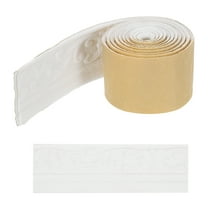 Uxcell Self-Adhesive 3D Wall Edging 90"x3.1" Flexible Peel and Stick Molding Trim for Wall Mirror Door Wardrobe Gap Sealing, White