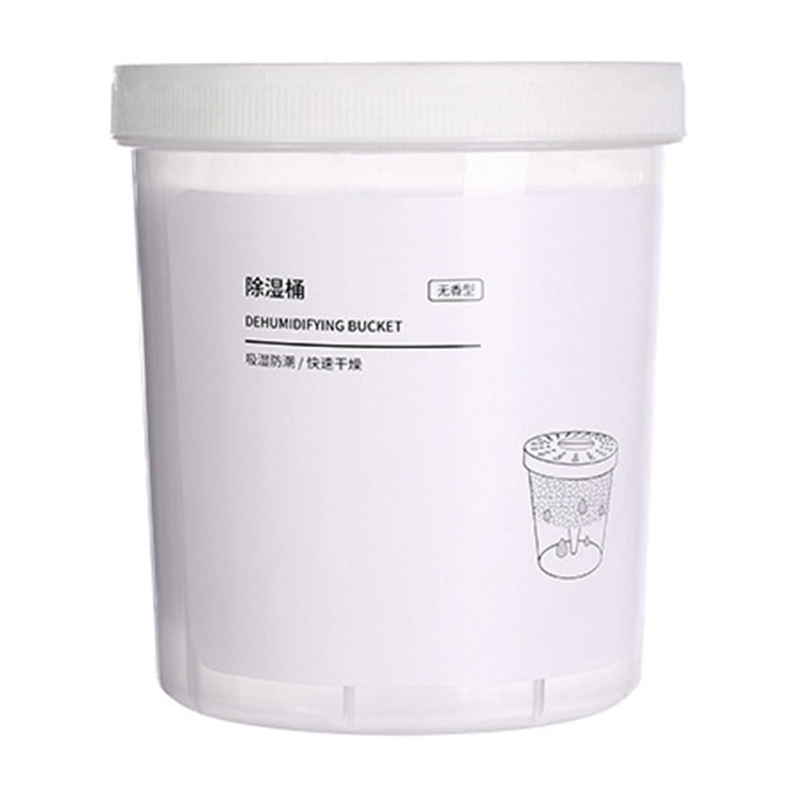 Btomtd Dehumidifier Bucket Indoor Moistureproof Desiccant For Home Bathroom Closet, White