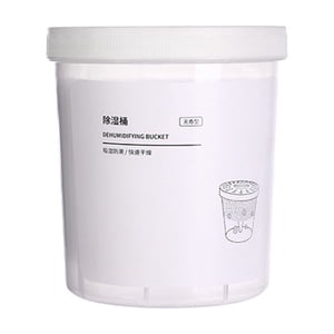 Btomtd Dehumidifier Bucket Indoor Moistureproof Desiccant For Home Bathroom Closet, White
