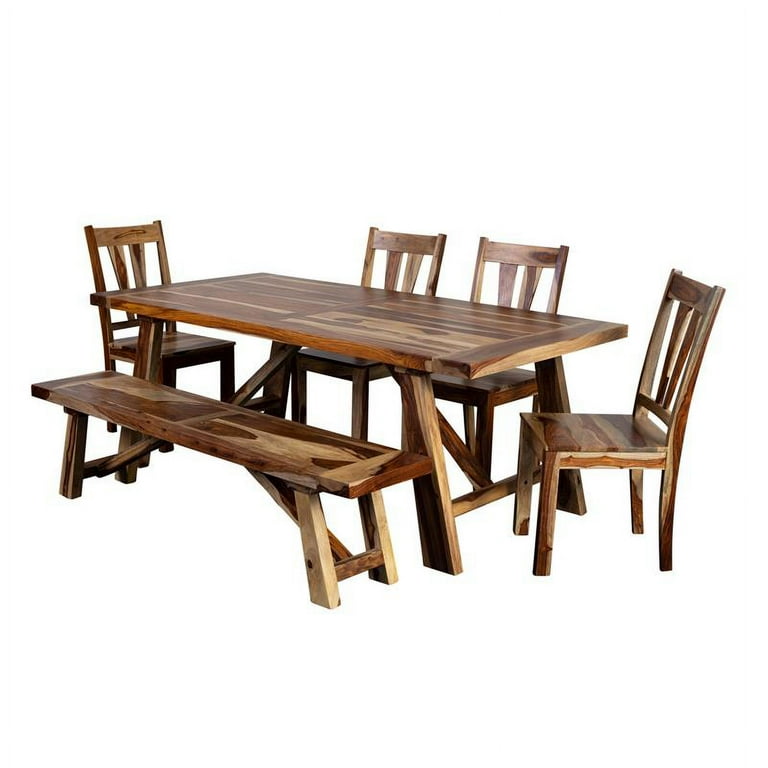 Sheesham wood dining bench sale