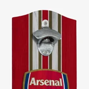 Arsenal - Wooden Bottlecap Opener with Cap Catcher Sign