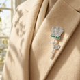 thumbnail image 3 of fuxzkrlz Rhinestone Rose Brooch with Pearl Decor, Strong Buckle Brooch Pin, Alloy Elegant Flower Shape Pin for Coats Shirts Bags Accessories, 3 of 7