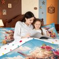 thumbnail image 4 of meiyoeat Highland Cow Book Floral Full Size Comforter Sets,Rustic Farm Animals Bedding Comforter Set,Polkadot Reversible,3pcs,1 Comforter and 2 Pillowcases, 4 of 7