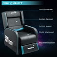 thumbnail image 6 of PUKAMI Gaming Recliner Chair for Adults 400lbs Racing Style Sofa Big and Tall PU Leather Recliner Seating Modern Ergonomic Lounge Recliner Chair Comfortable Home Movie Theater for Living Room, 6 of 7