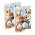 thumbnail image 2 of Ckdifva Bunnies Easter Eggs A5 Ring Binder Notebook Journey Note Diary College Ruled Study 60 Pages, 2 of 8