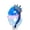 A006- Color F, variant on Cartoon Number 2 Birthday Candle - Sparkling Royal Design with Peacock Feather Details’ Birthday Parties, Cake Decorations, Royal-Themed Celebrations