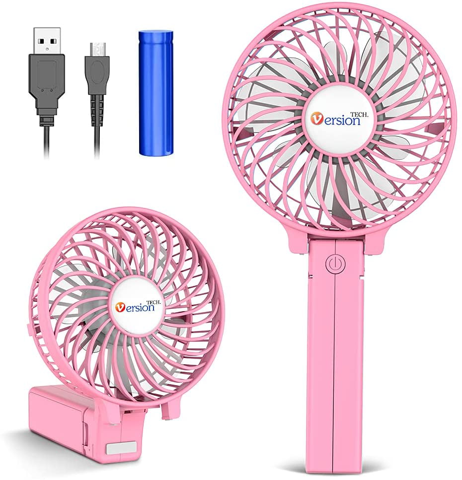 Table Fans 9 Inch Battery Operated & USB Powered Metal Desk Fan Rechargeable New 