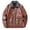 Brown, variant on Maoxin Men's Leather Jacket Men Fashion Solid Color Zipper Pocket Lapel Long Sleeved Hooded Leather Jackets for men Black M