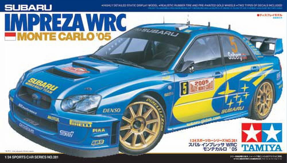 Tamiya 1/24 Subaru Impreza WRC Monte Carlo 2005 Carro de Corrida