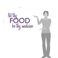thumbnail image 2 of Let Thy Food Be Thy Medicine Kitchen Wall Art Cooking Quote Decal, 2 of 4