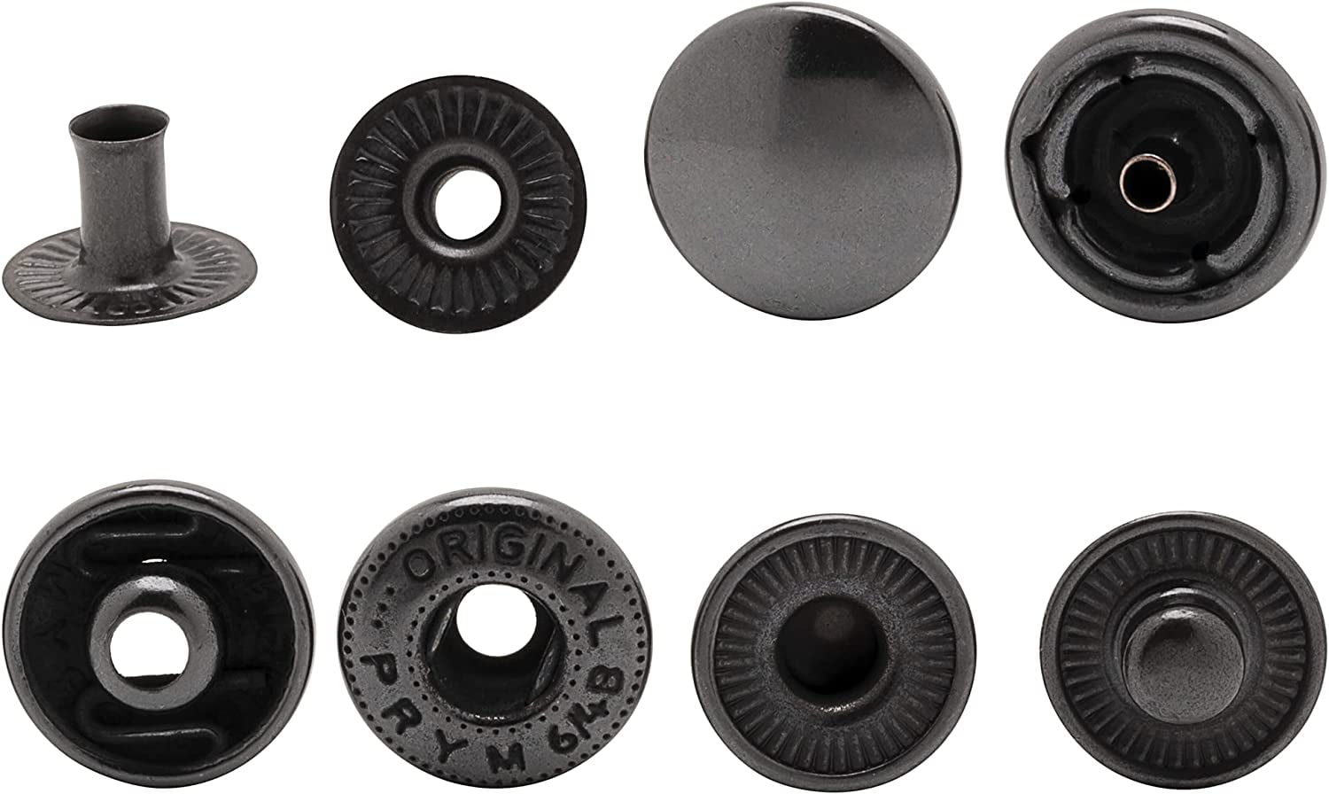Wholesale 100sets/lot 15mm #484/831 Four Part Brass Metal Button Spring Snap  Button Snap Fasteners Silver, Bronze, Black Fp-003 - Buttons - AliExpress