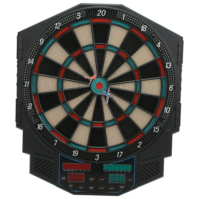Hilitand Electronic Dartboard 4 LED Display Plastic Dartboard with