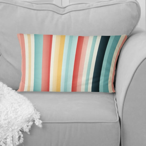 Striped pillows for couch sale